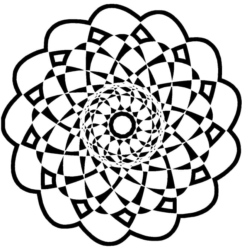 Free printable Abstract Mandalas coloring page #173980 from Mandalas collection