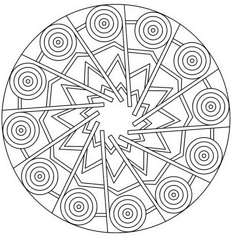Coloring page: Abstract Mandalas (Mandalas) #173981 - Free Printable Coloring Pages