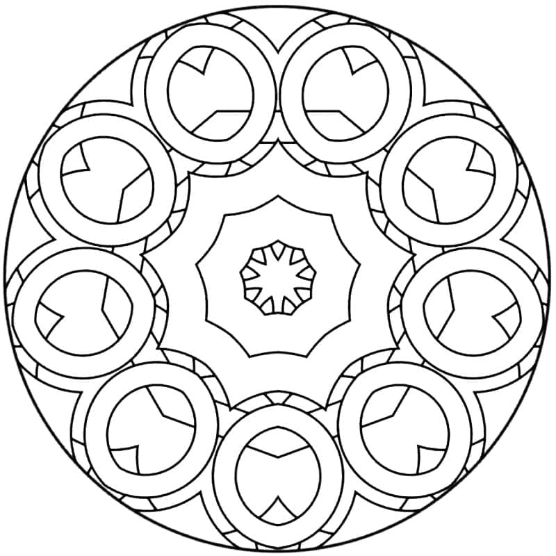 Free printable Abstract Mandalas coloring page #173983 from Mandalas collection