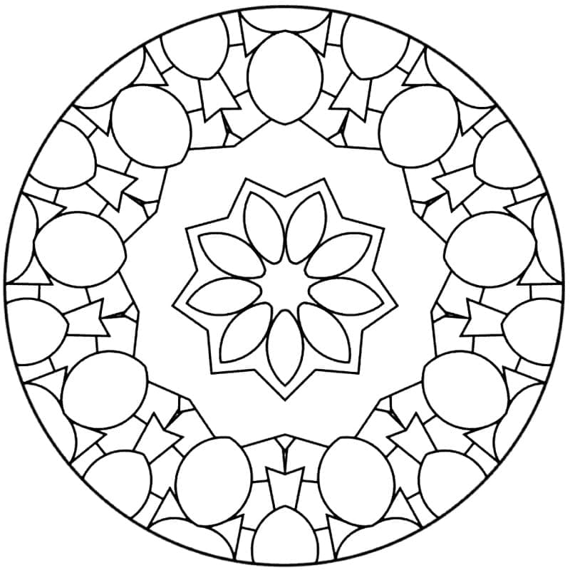 Free printable Abstract Mandalas coloring page #173984 from Mandalas collection