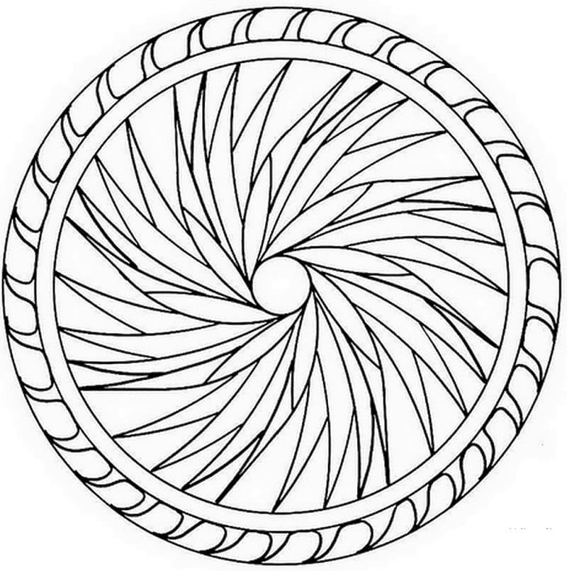 Free printable Abstract Mandalas coloring page #173988 from Mandalas collection