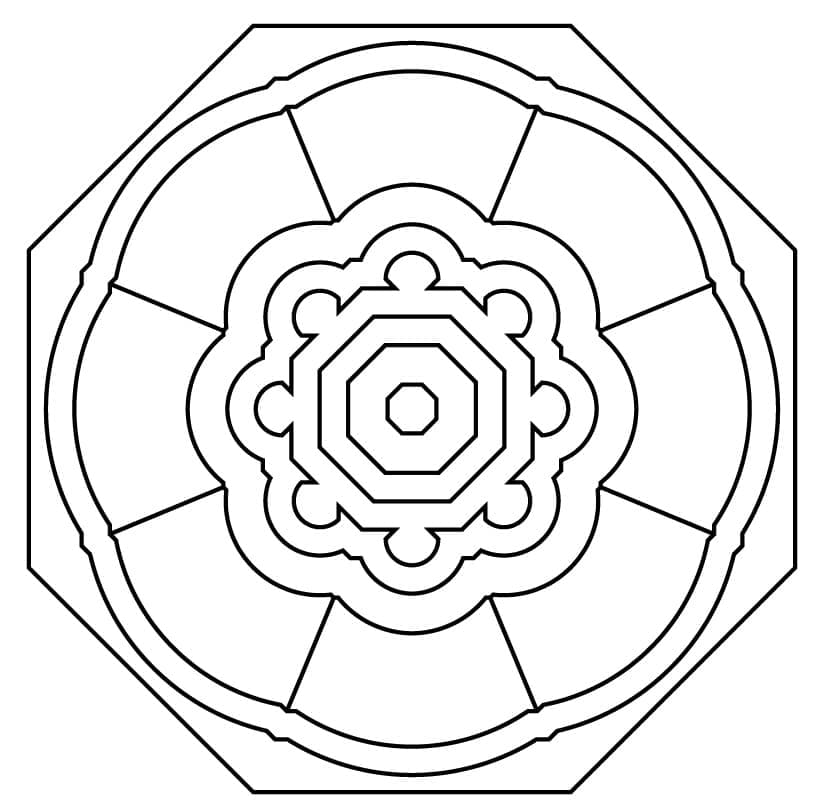 Free printable Abstract Mandalas coloring page #173989 from Mandalas collection