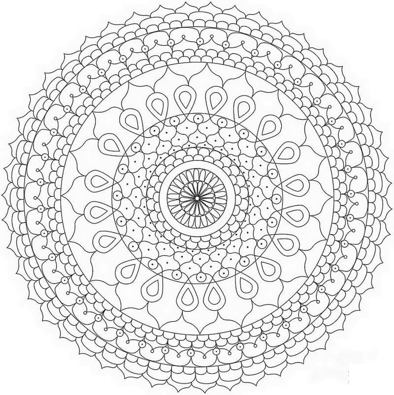 Coloring page: Abstract Mandalas (Mandalas) #173992 - Free Printable Coloring Pages