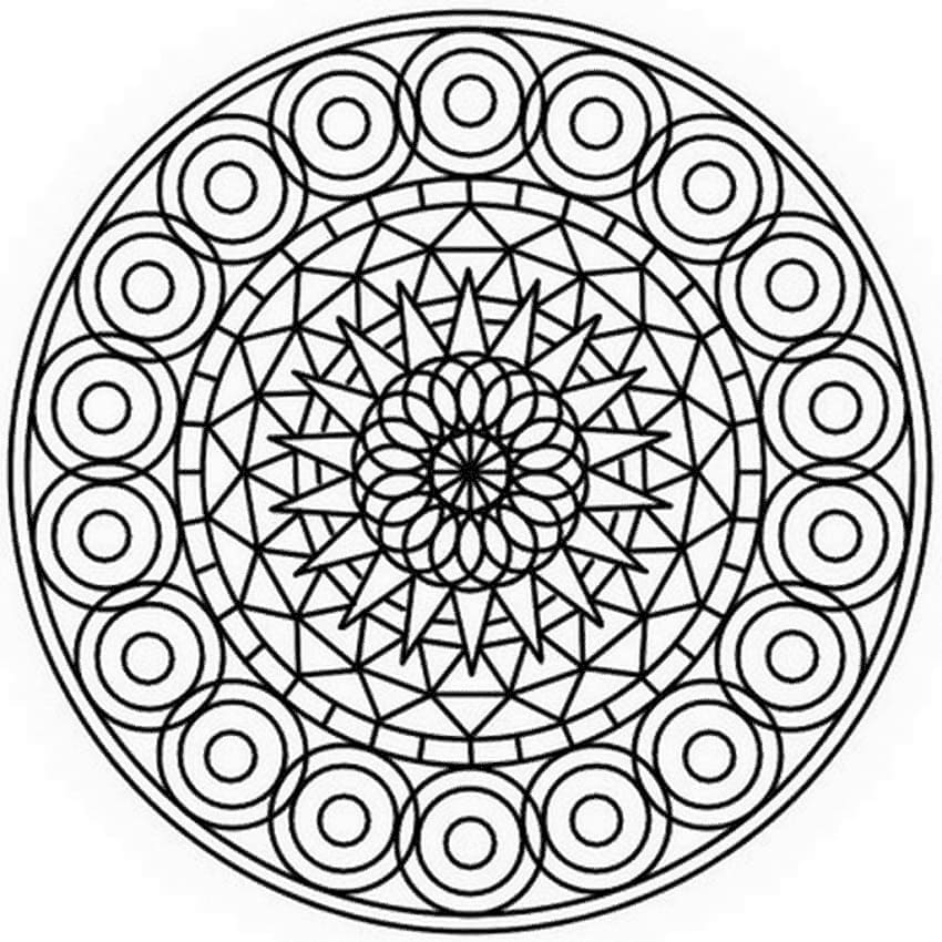 Coloring page: Abstract Mandalas (Mandalas) #173993 - Free Printable Coloring Pages