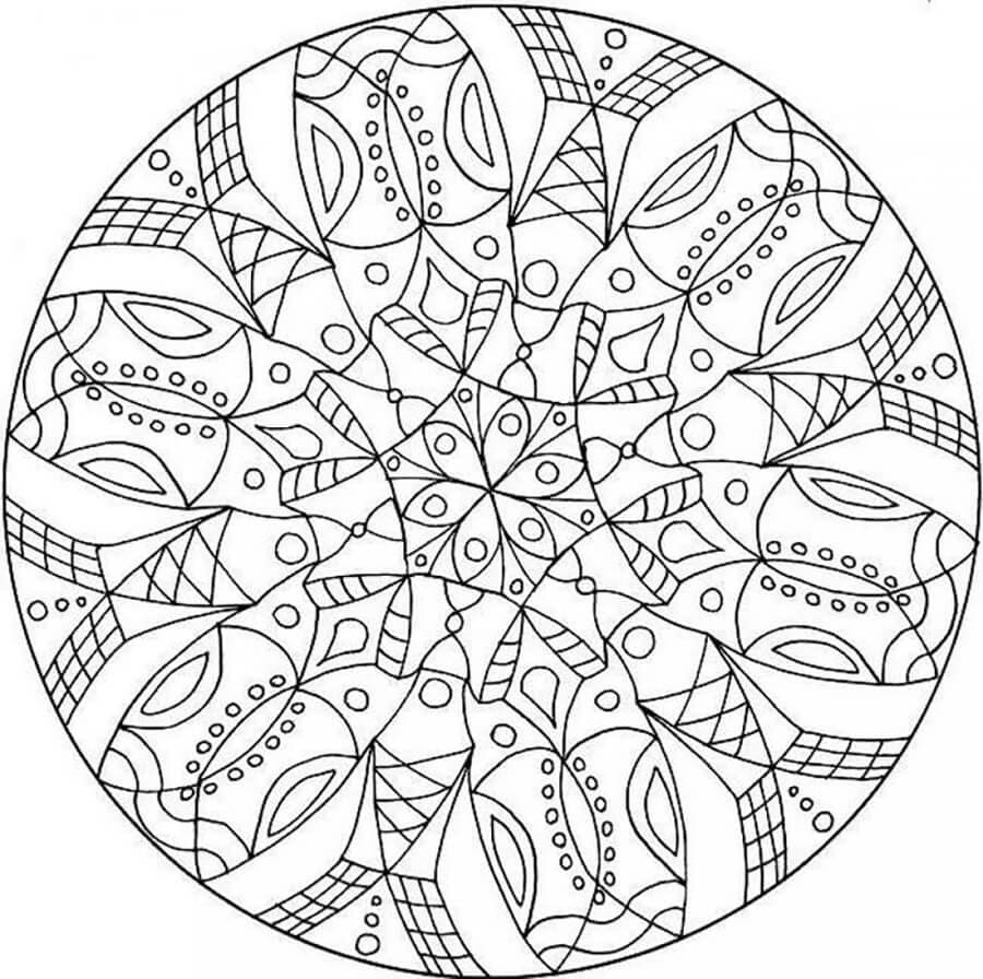 Free printable Abstract Mandalas coloring page #193054 from Mandalas collection