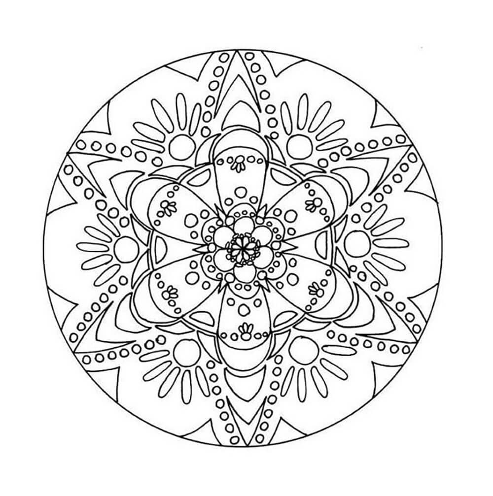 Free printable Abstract Mandalas coloring page #193064 from Mandalas collection