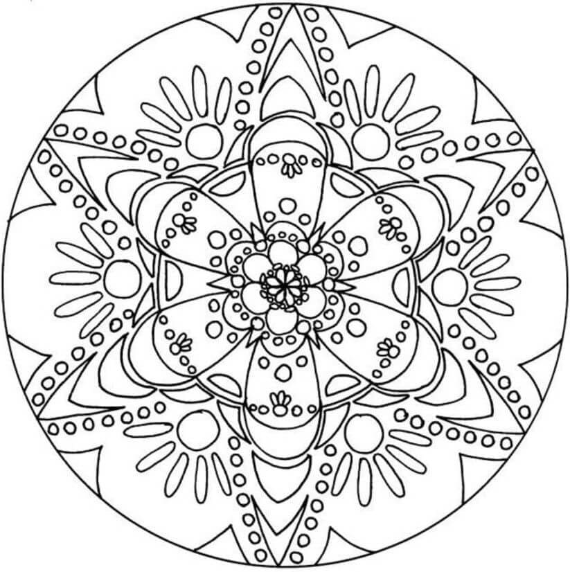 Free printable Abstract Mandalas coloring page #193078 from Mandalas collection