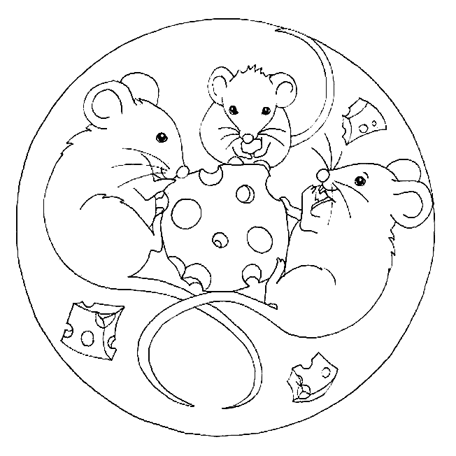 Coloring page: Animals Mandalas (Mandalas) #22731 - Free Printable Coloring Pages