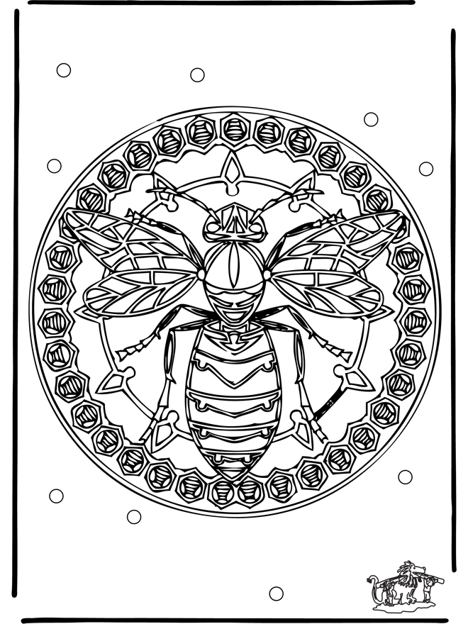 Coloring page: Animals Mandalas (Mandalas) #22768 - Free Printable Coloring Pages