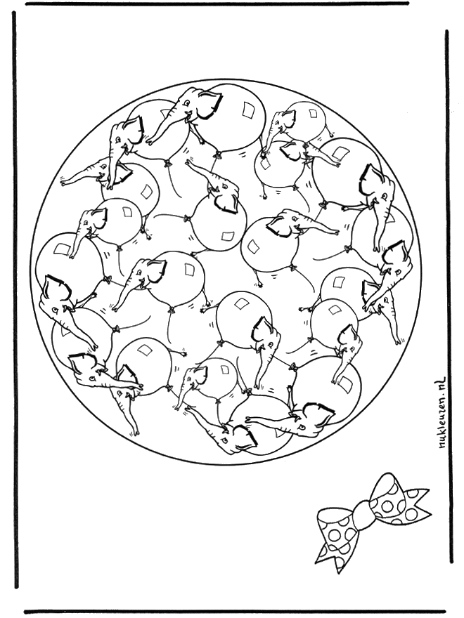 Coloring page: Animals Mandalas (Mandalas) #22853 - Free Printable Coloring Pages