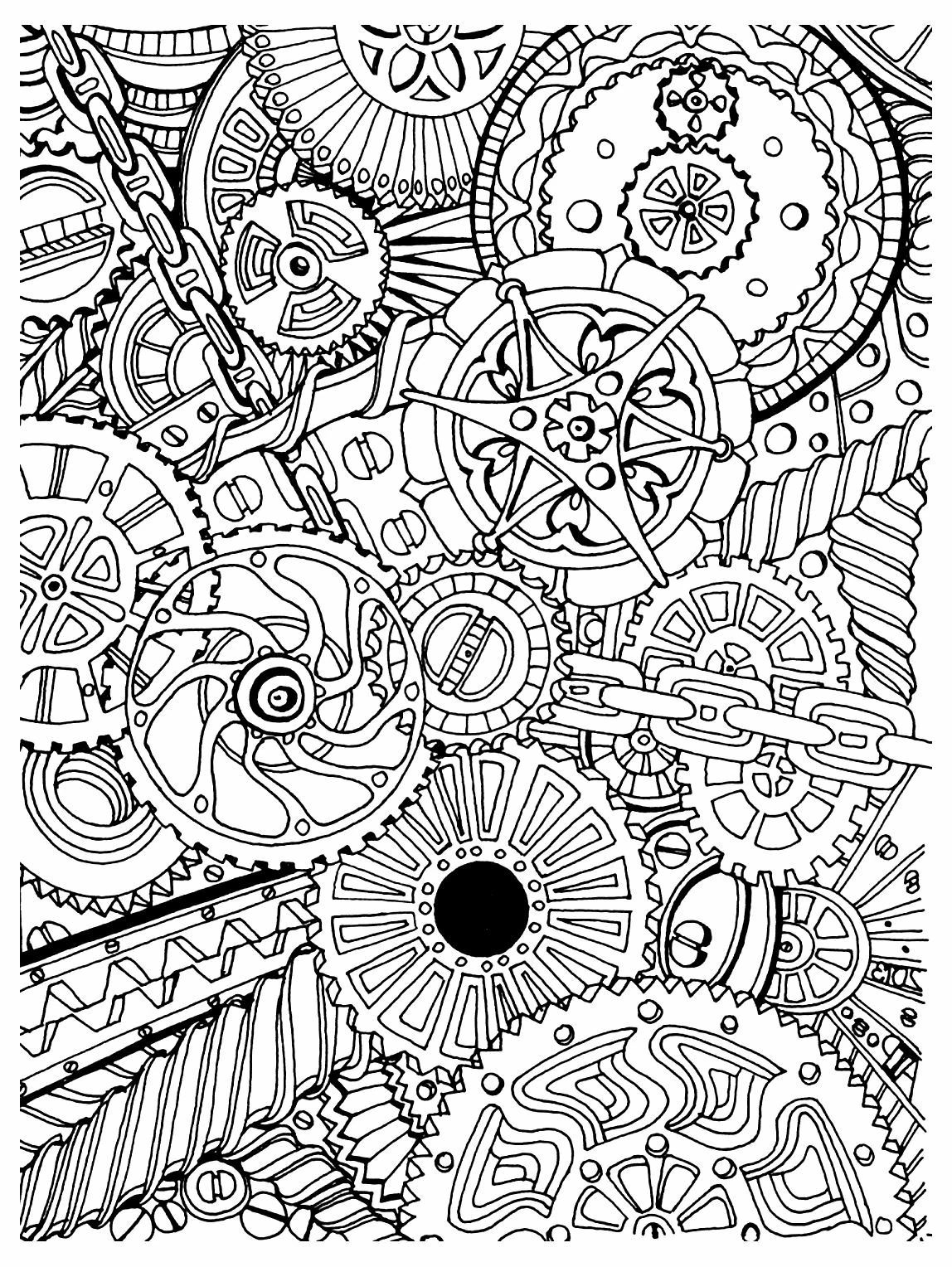 Coloring page: Anti-Stress (Mandalas) #126909 - Free Printable Coloring Pages