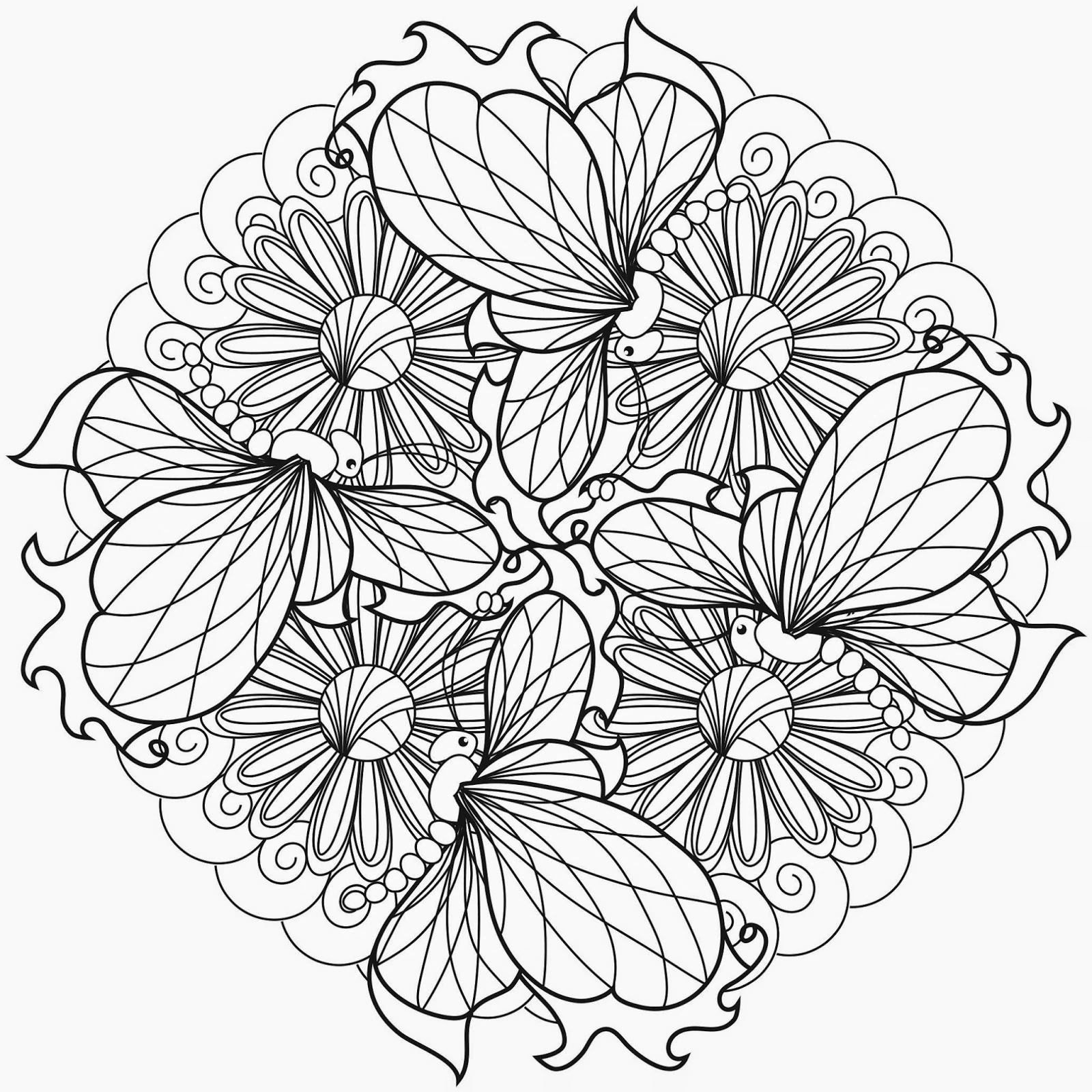 Free printable Anti-Stress coloring page #127022 from Mandalas collection