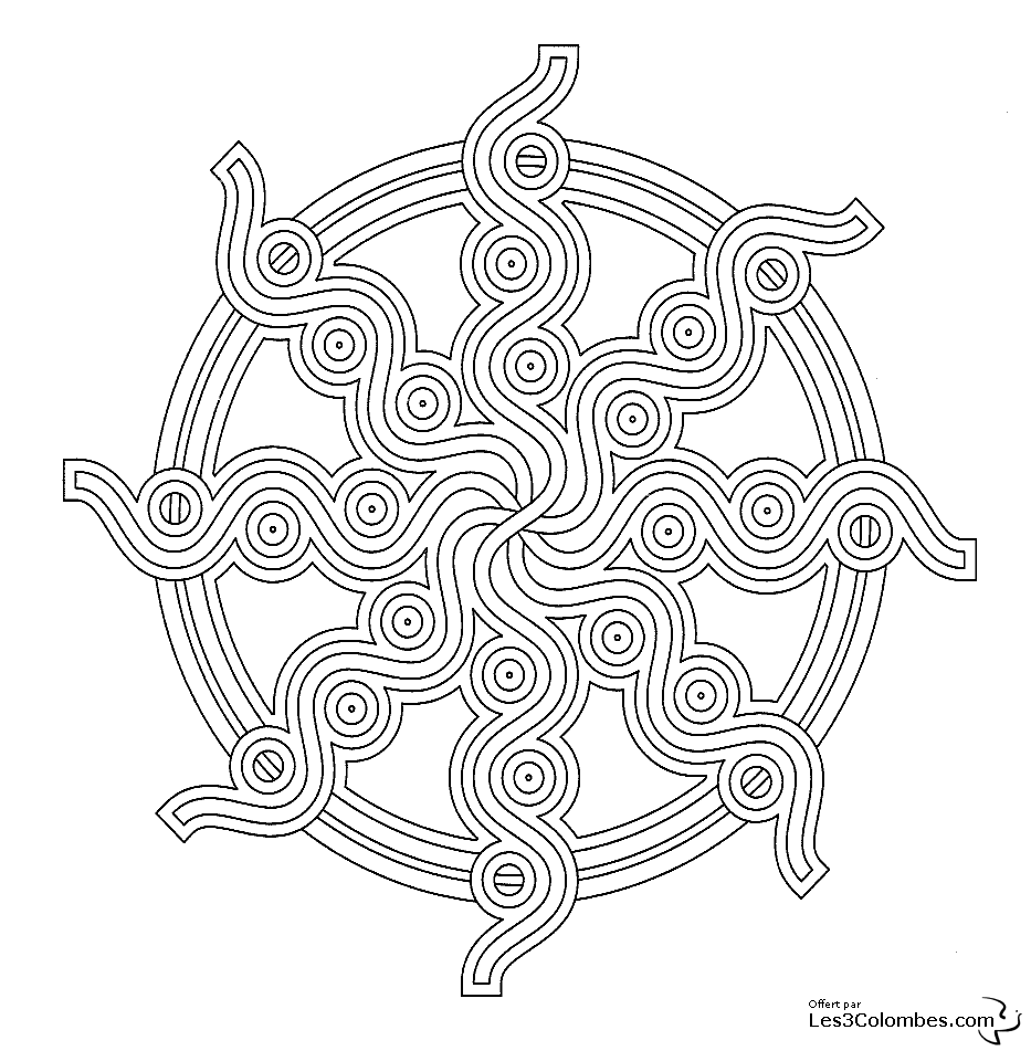 Free printable Anti-Stress coloring page #22918 from Mandalas collection