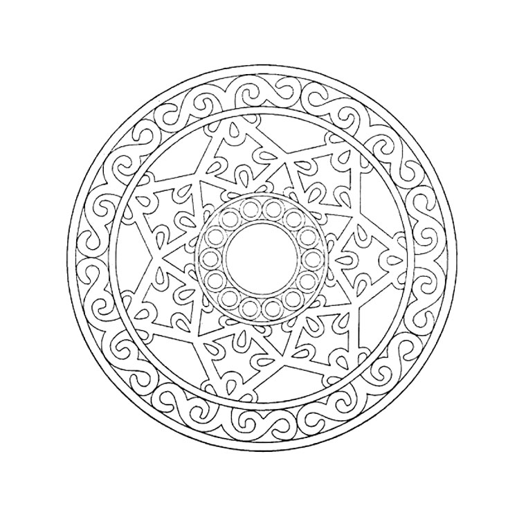 Free printable Anti-Stress coloring page #23001 from Mandalas collection