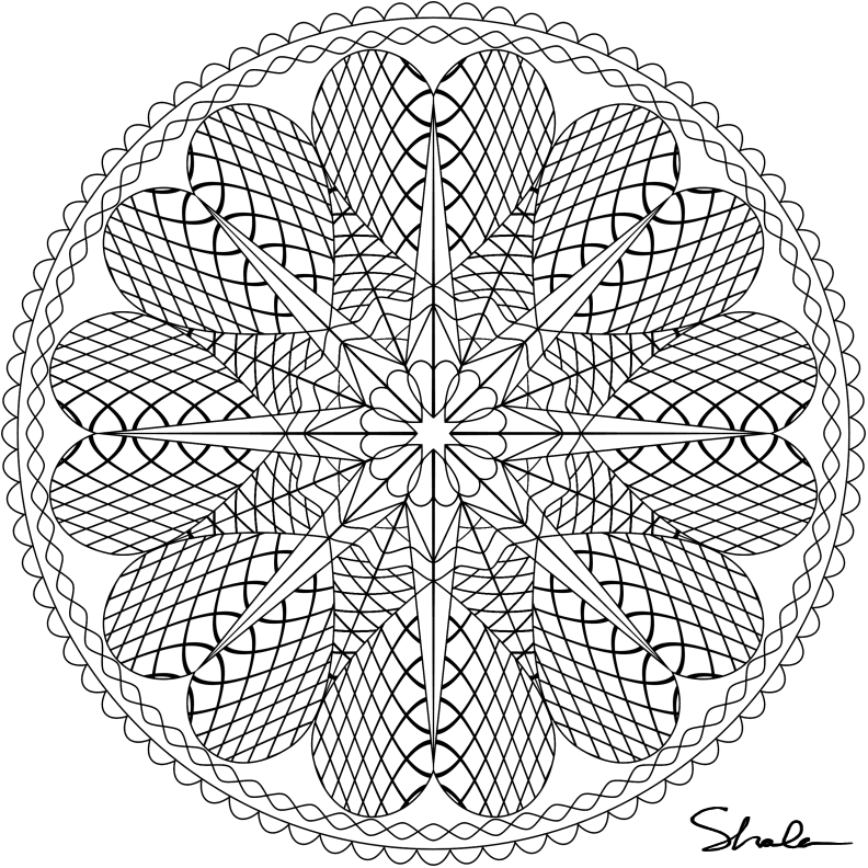 Free printable Anti-Stress coloring page #23019 from Mandalas collection