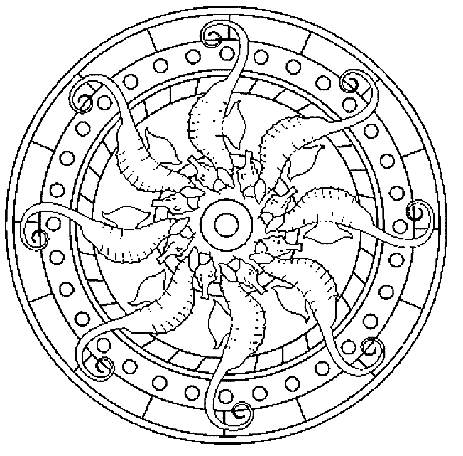 Free printable Anti-Stress coloring page #23040 from Mandalas collection Free printable Anti-Stress coloring page #23040 from Mandalas collection