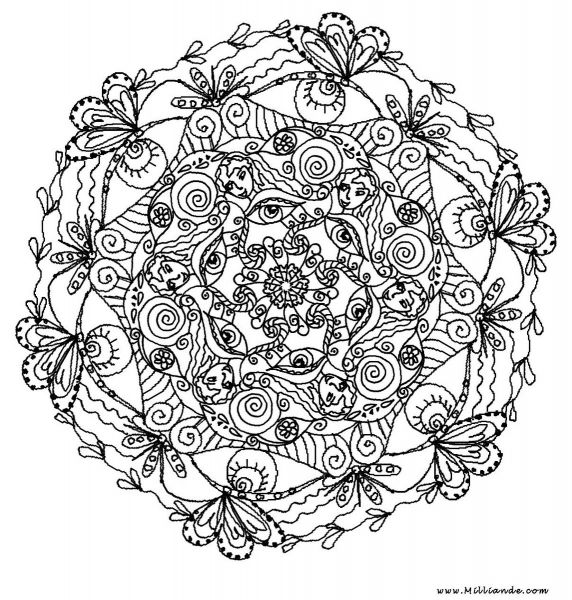 Free printable Art Therapy coloring page #23134 from Mandalas collection