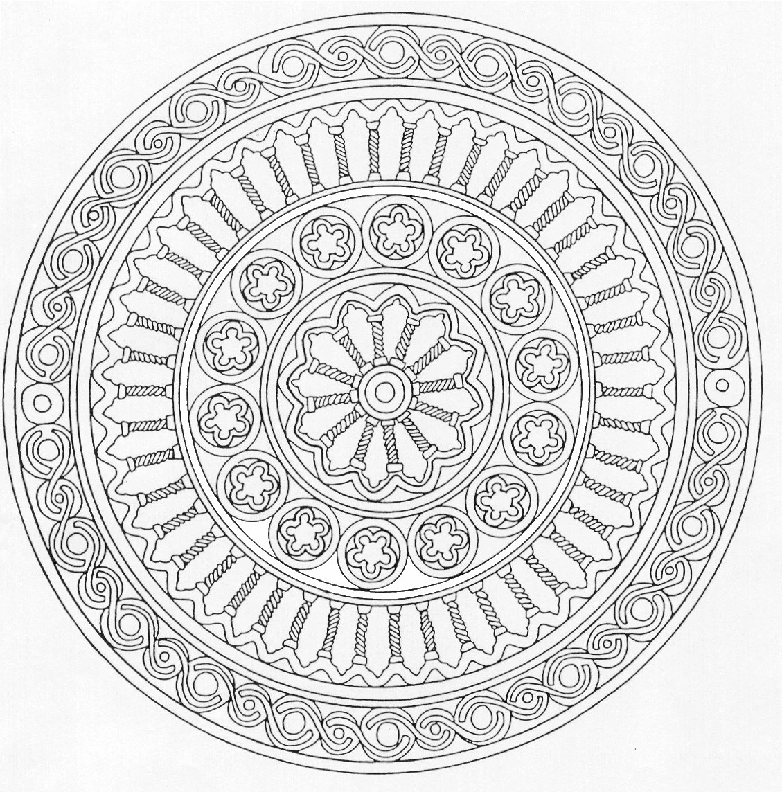 Free printable Art Therapy coloring page #23167 from Mandalas collection