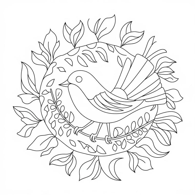 Free printable Bird Mandala coloring page #221985 from Mandalas collection