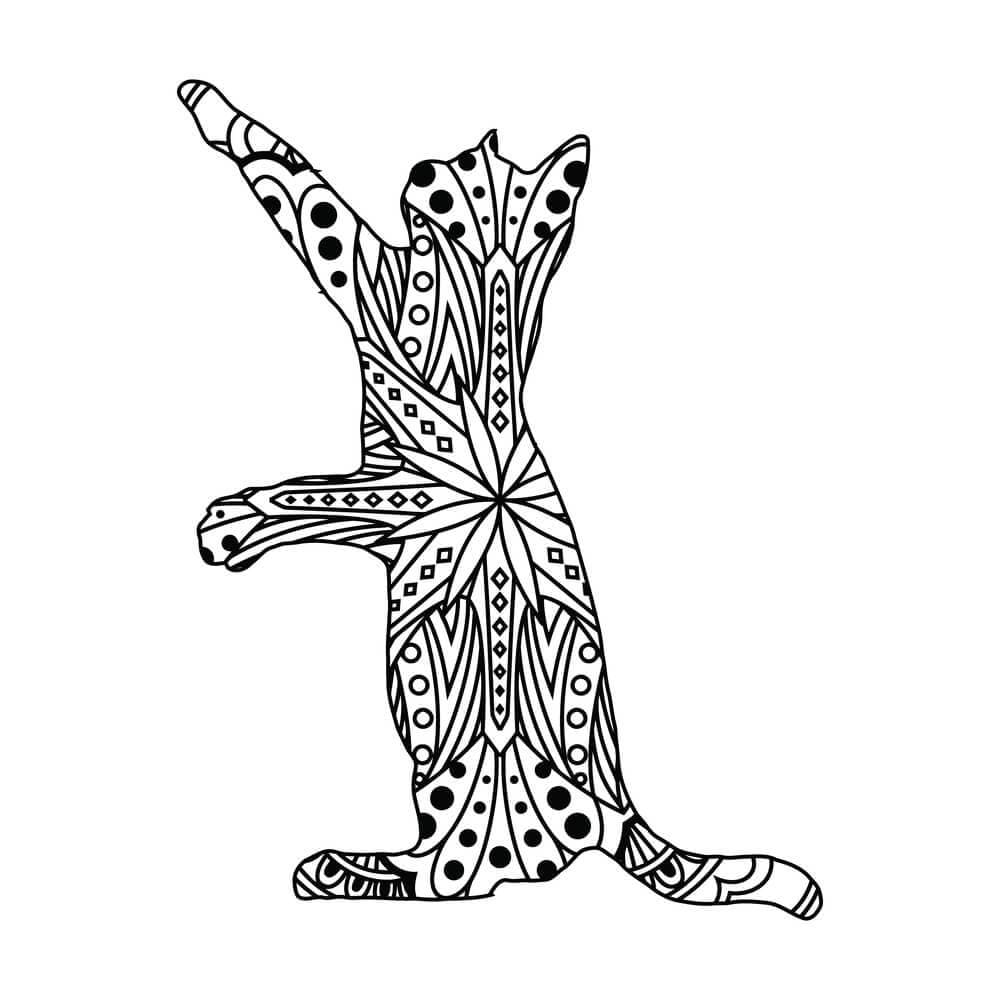 Coloring page: Cat Mandalas (Mandalas) #199968 - Free Printable Coloring Pages