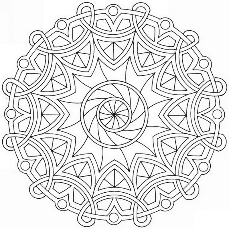 Free printable Celtic Mandalas coloring page #173953 from Mandalas collection