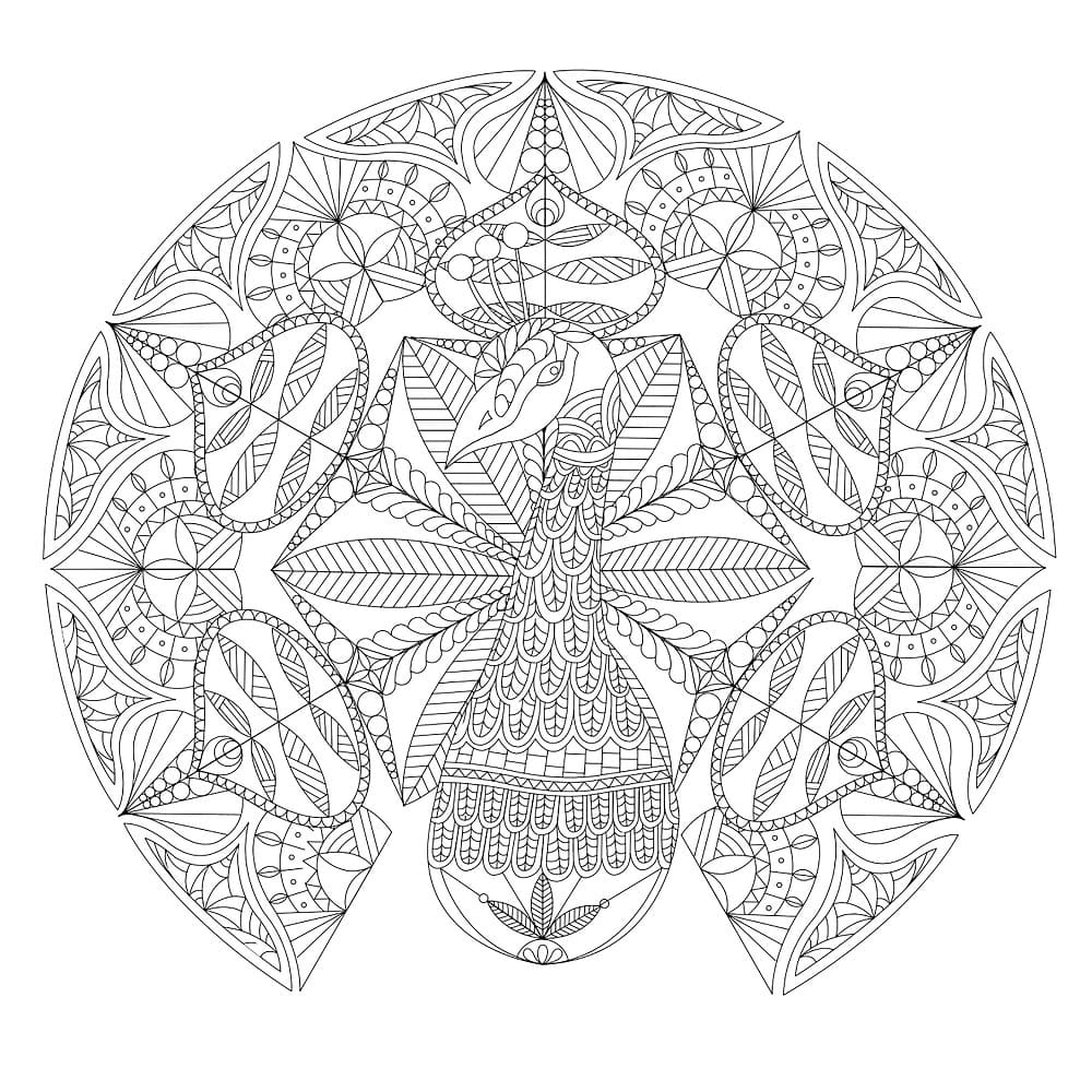 Free printable Difficult Mandalas coloring page #209901 from Mandalas collection