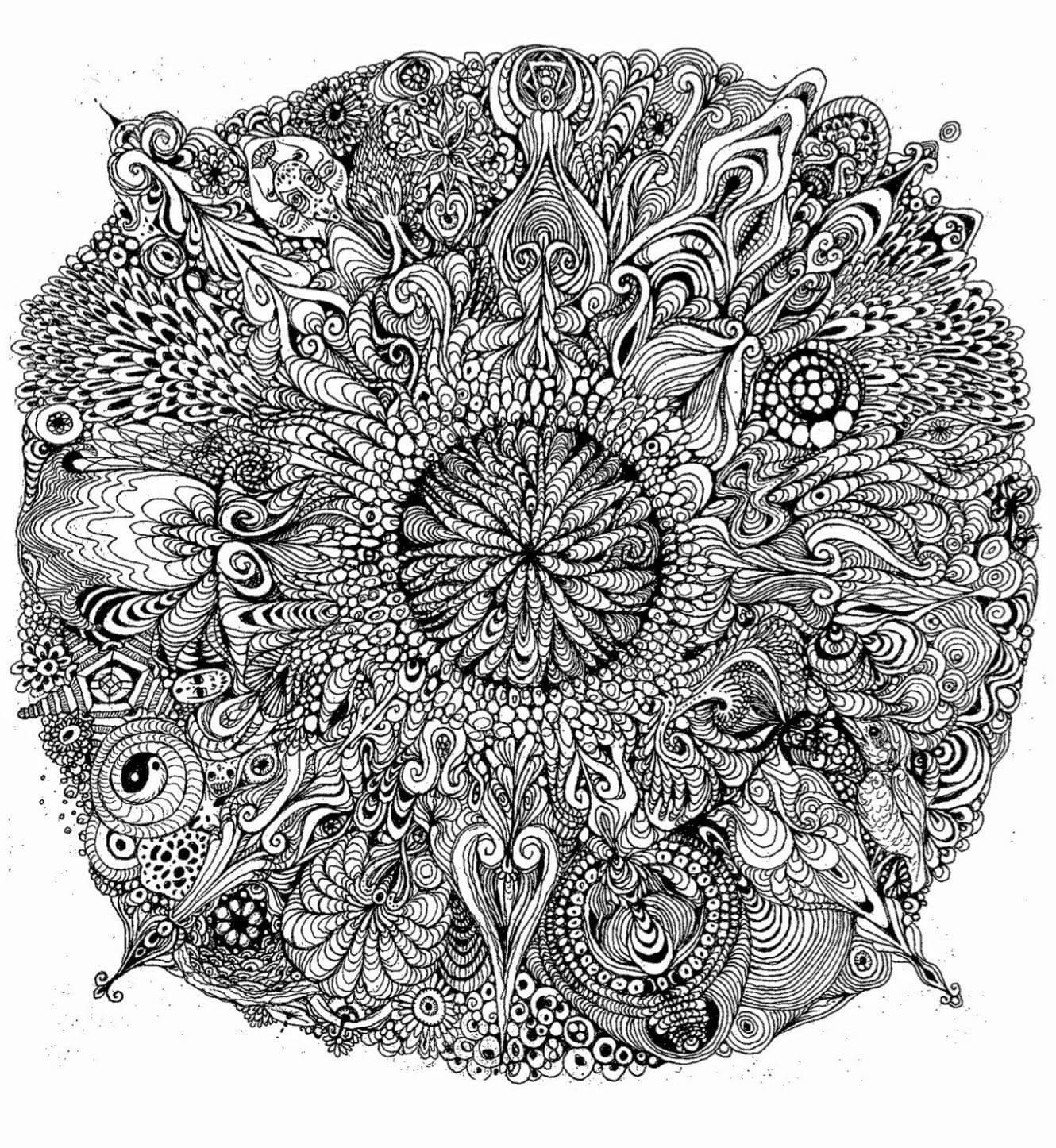 Free printable Difficult Mandalas coloring page #209938 from Mandalas collection