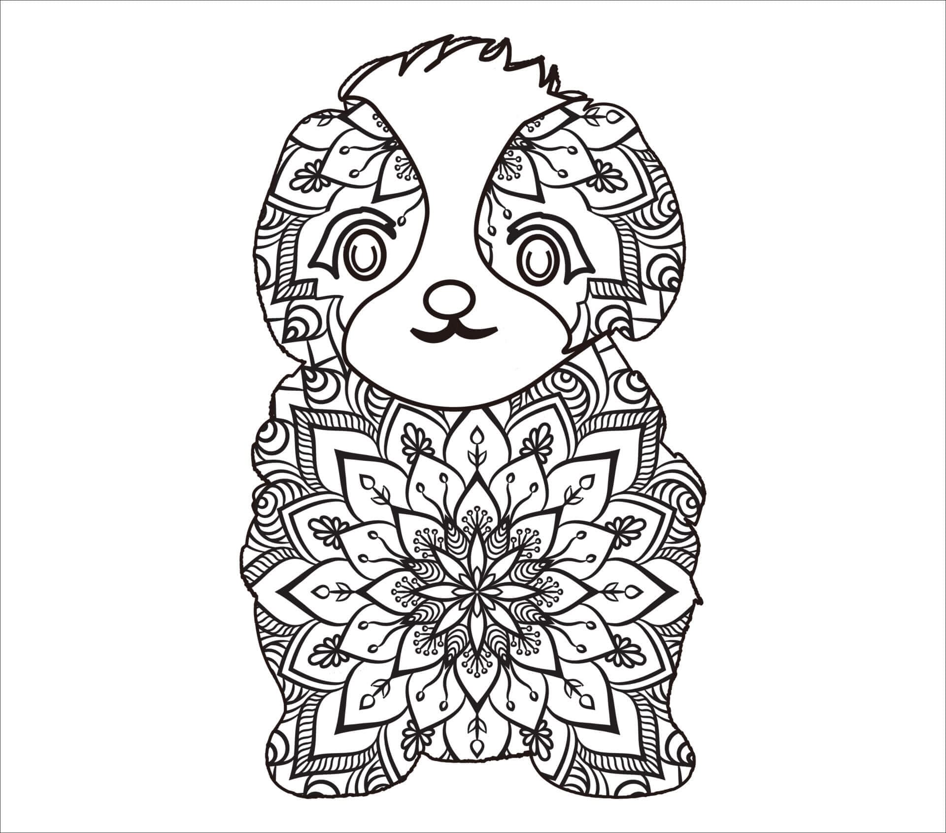 Free printable Dog Mandalas coloring page #211794 from Mandalas collection