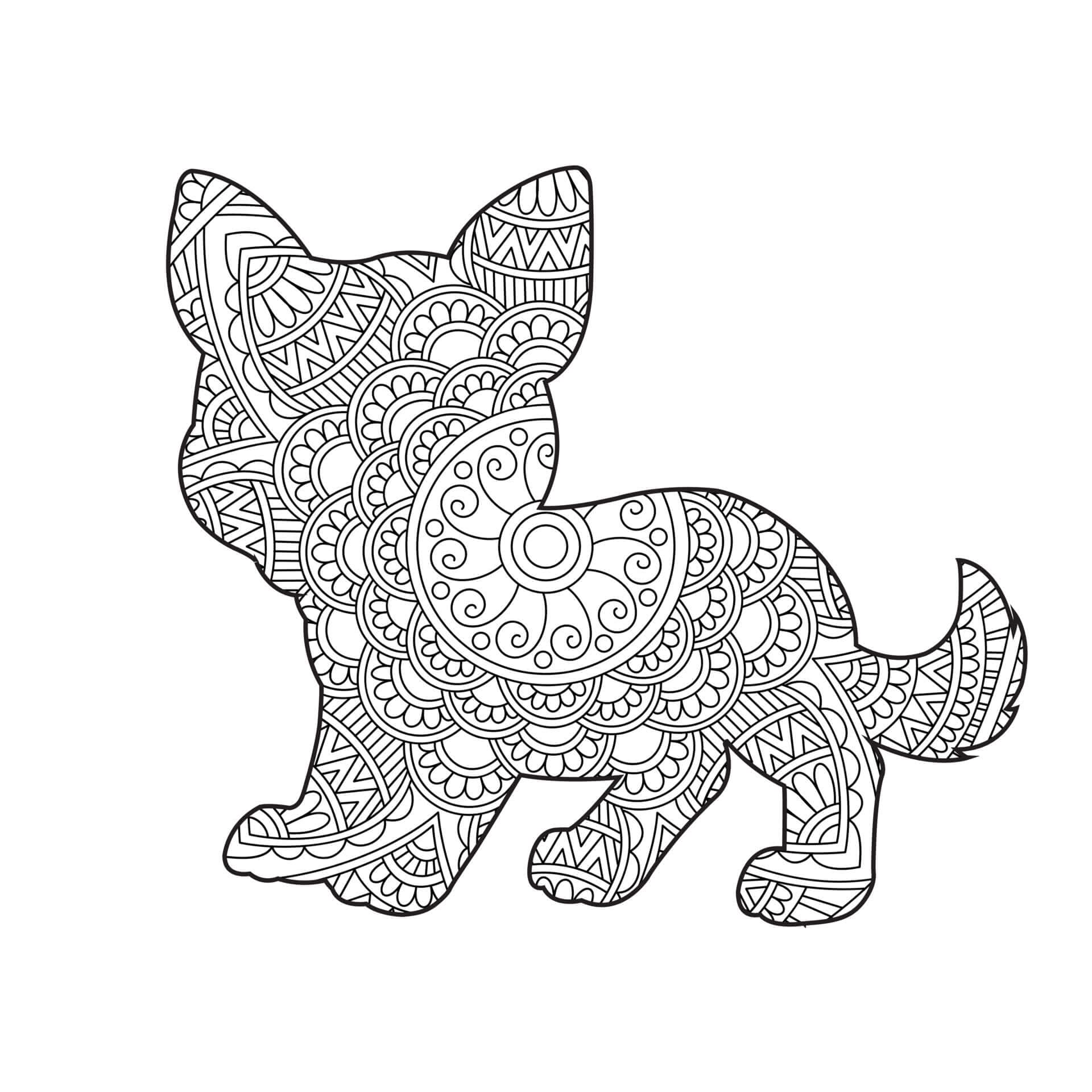 Free printable Dog Mandalas coloring page #211795 from Mandalas collection