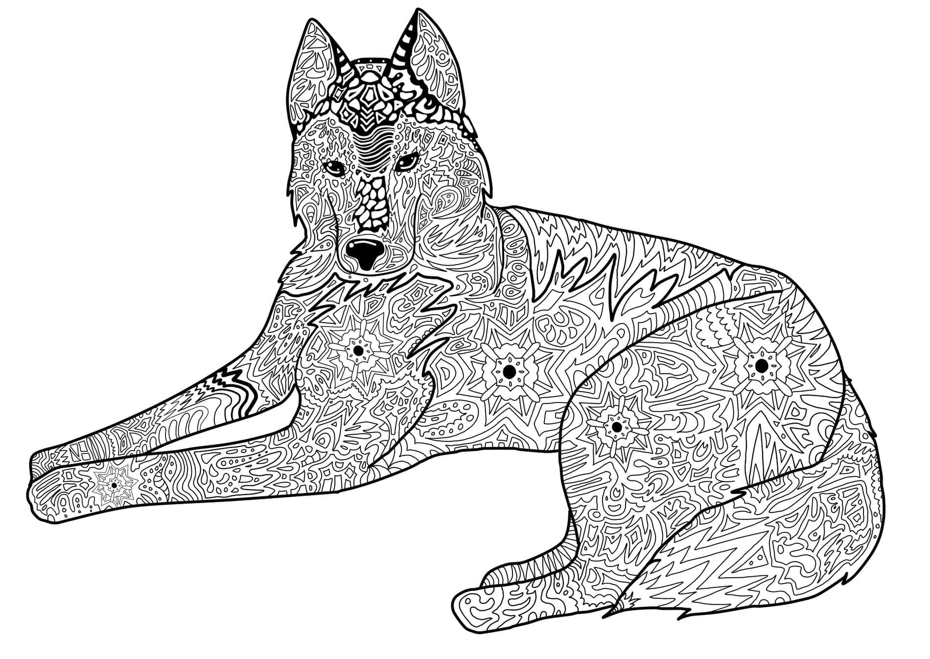 Free printable Dog Mandalas coloring page #211802 from Mandalas collection