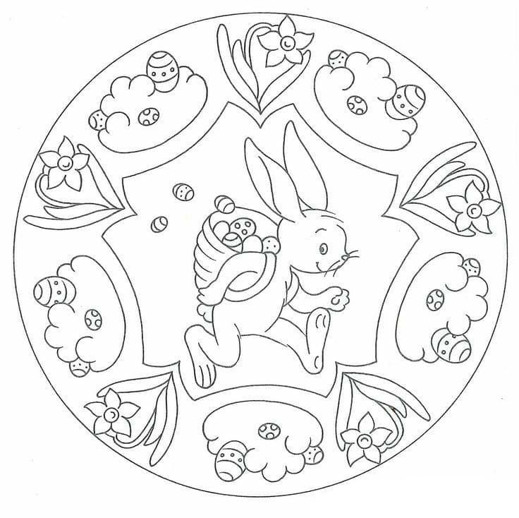 Free printable Easter Mandalas coloring page #175309 from Mandalas collection