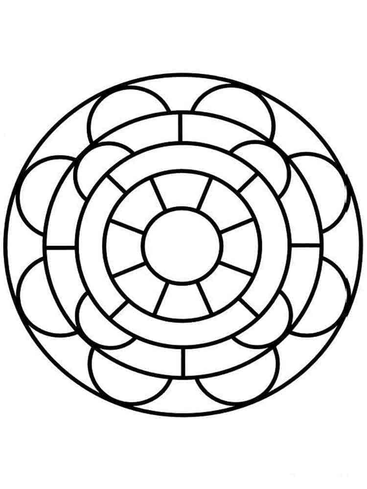 Free printable Easy Mandalas coloring page #209877 from Mandalas collection Free printable Easy Mandalas coloring page #209877 from Mandalas collection