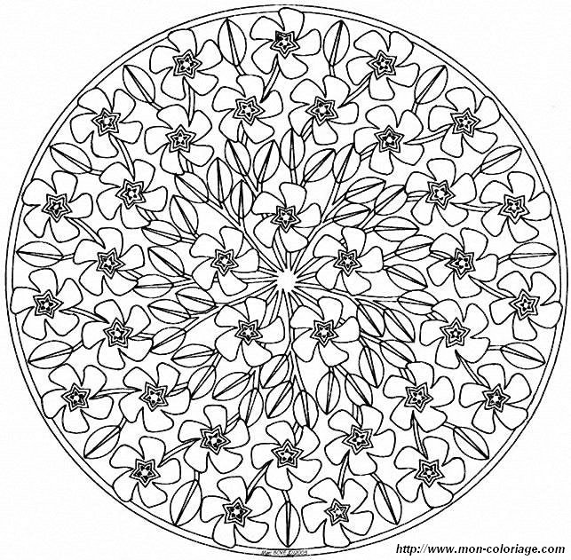 Coloring page: Flowers Mandalas (Mandalas) #117038 - Free Printable Coloring Pages