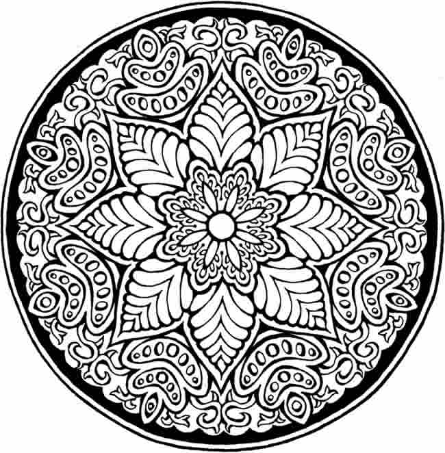Coloring page: Flowers Mandalas (Mandalas) #117062 - Free Printable Coloring Pages