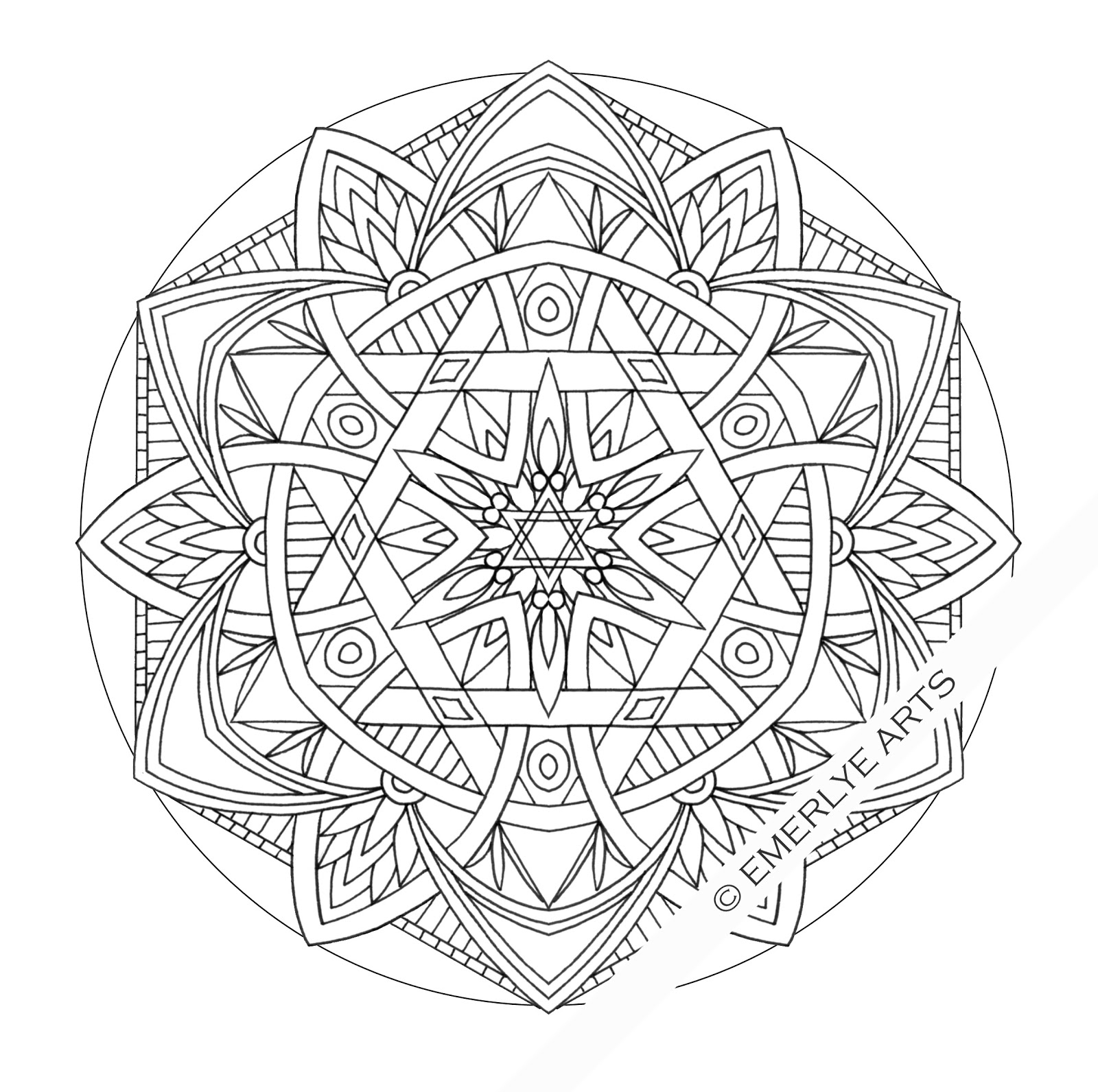 Coloring page: Flowers Mandalas (Mandalas) #117063 - Free Printable Coloring Pages