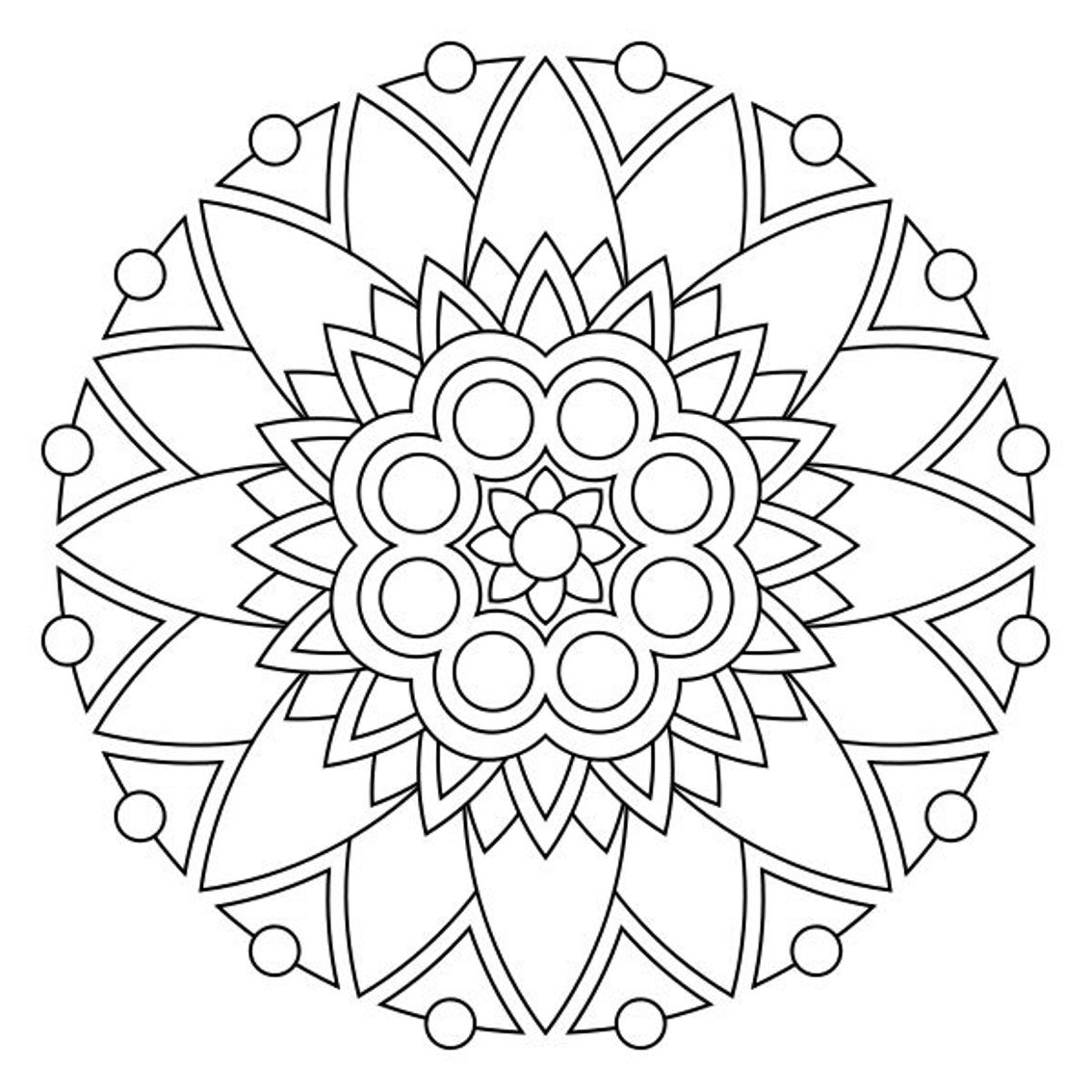 10 Flower Mandala Printable Coloring Pages for Relaxation and Creativity