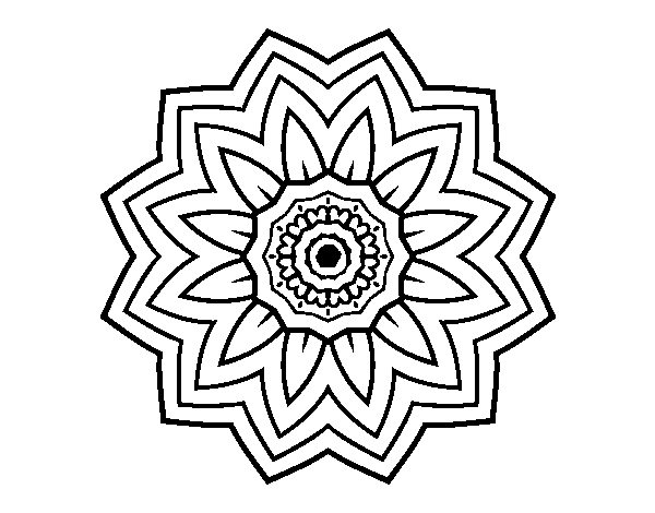 Drawing Flowers Mandalas #117121 (Mandalas) – Printable coloring pages