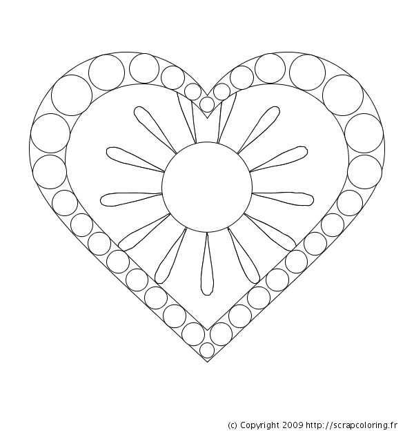 Coloring page: Heart Mandalas (Mandalas) #116686 - Free Printable Coloring Pages