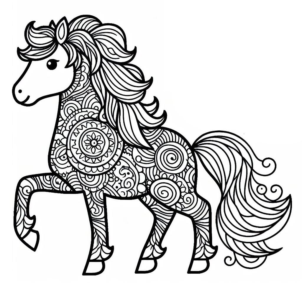 Free printable Horse Mandalas coloring page #213431 from Mandalas collection