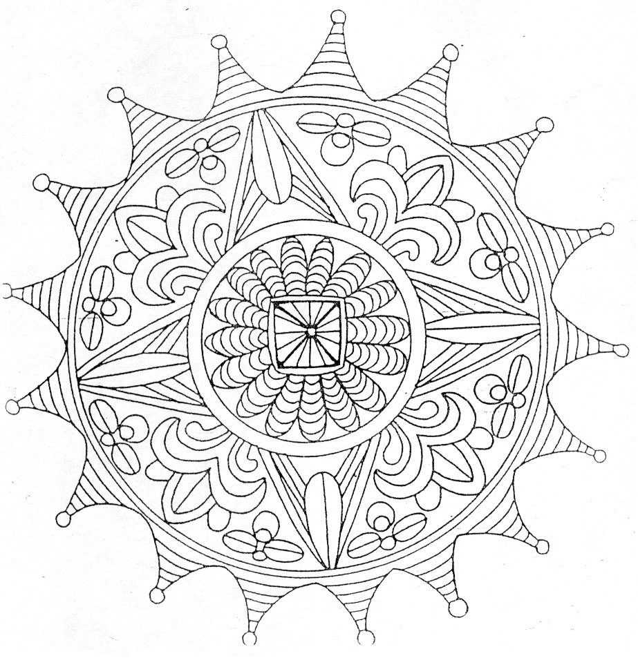 Coloring page: Mandalas (Mandalas) #22948 - Free Printable Coloring Pages