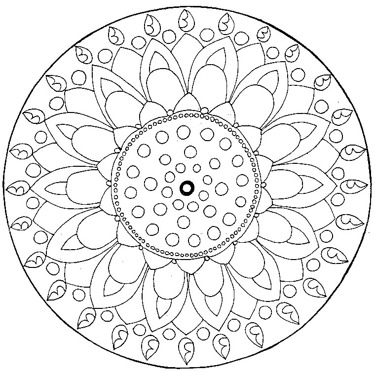 Coloring page: Mandalas (Mandalas) #22962 - Free Printable Coloring Pages
