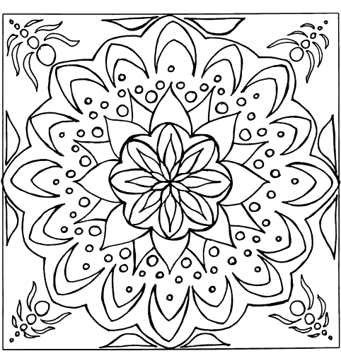 Coloring page: Mandalas for Kids (Mandalas) #124122 - Free Printable Coloring Pages