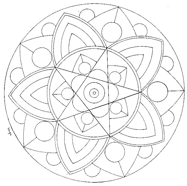 Coloring page: Mandalas for Kids (Mandalas) #124124 - Free Printable Coloring Pages