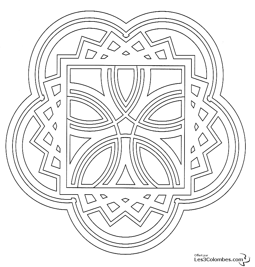 Coloring page: Mandalas for Kids (Mandalas) #124131 - Free Printable Coloring Pages