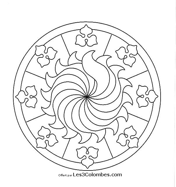 Coloring page: Mandalas for Kids (Mandalas) #124142 - Free Printable Coloring Pages