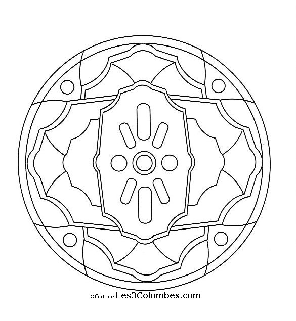 Coloring page: Mandalas for Kids (Mandalas) #124148 - Free Printable Coloring Pages