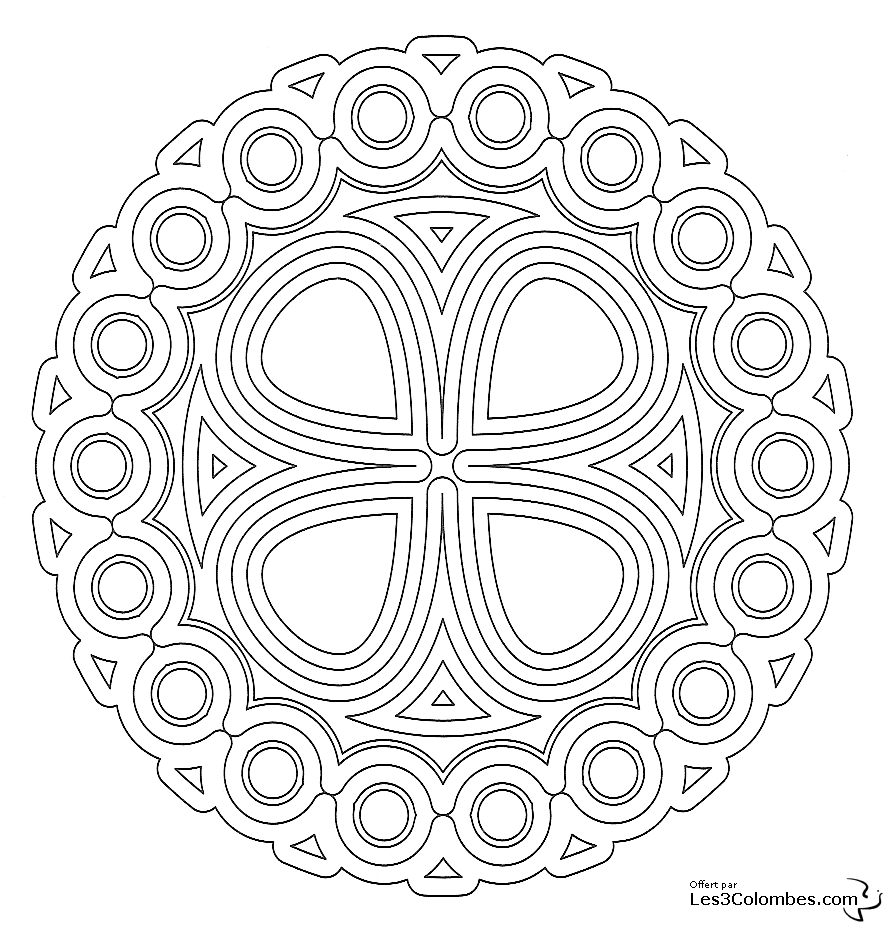 Coloring page: Mandalas for Kids (Mandalas) #124151 - Free Printable Coloring Pages