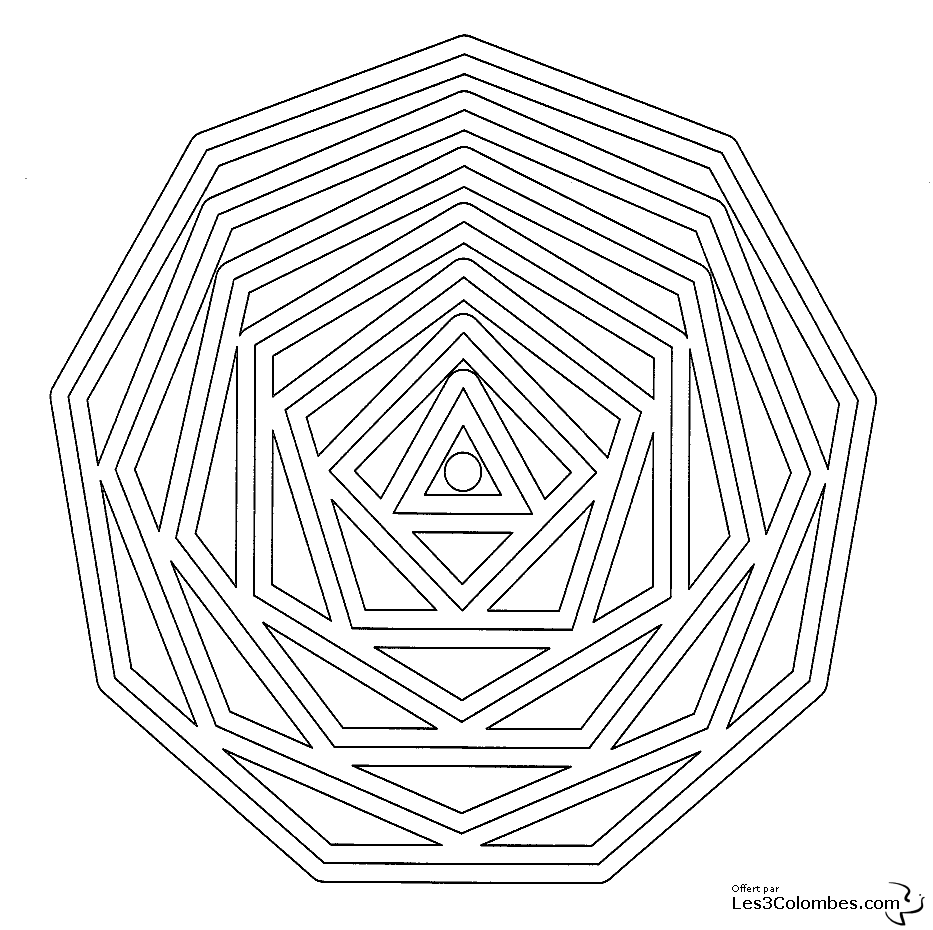 Coloring page: Mandalas for Kids (Mandalas) #124164 - Free Printable Coloring Pages