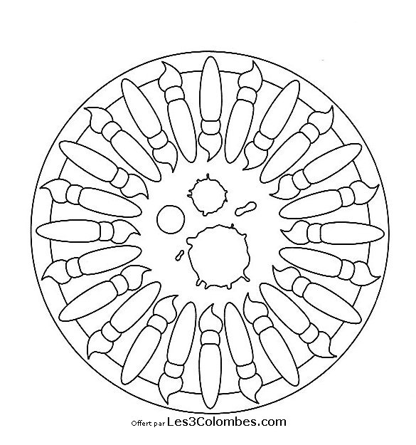 Coloring page: Mandalas for Kids (Mandalas) #124180 - Free Printable Coloring Pages