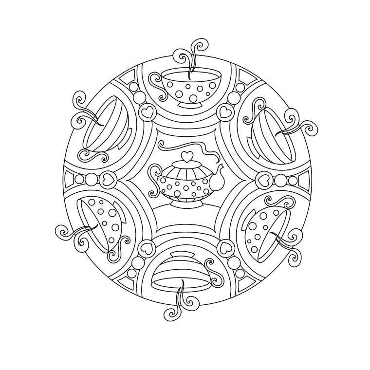 Coloring page: Mandalas for Kids (Mandalas) #124277 - Free Printable Coloring Pages